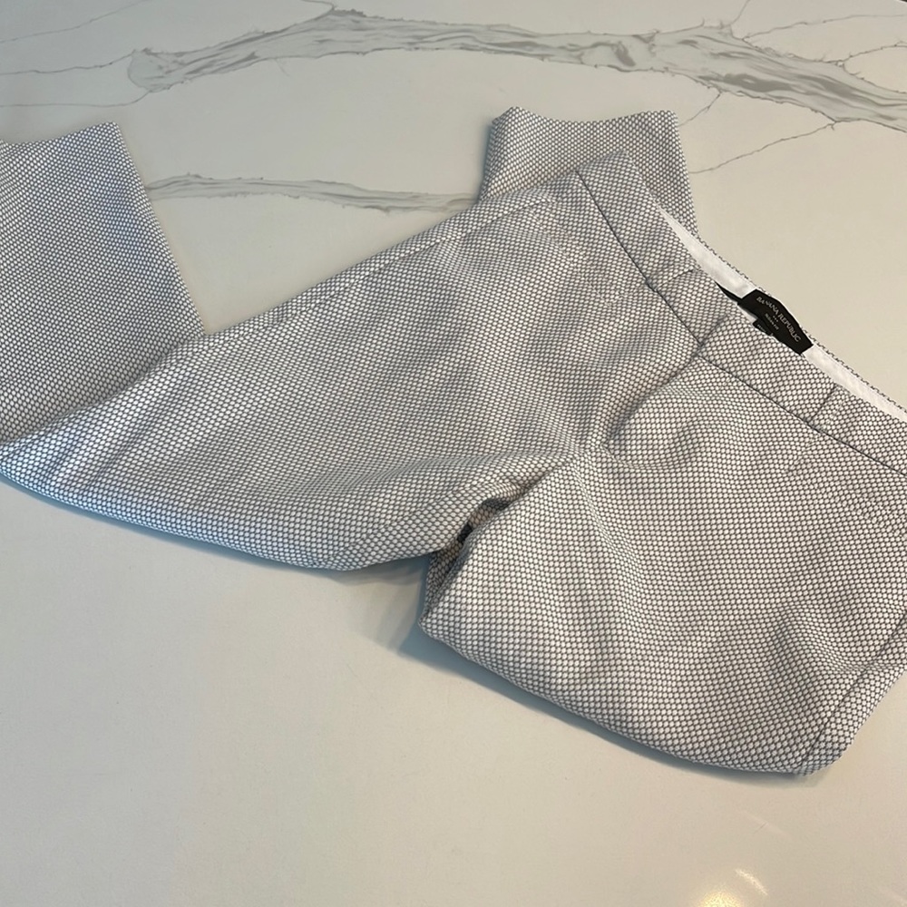 BANANA REPUBLIC Sloan Fit Dress Pants grey and white size 4 petite